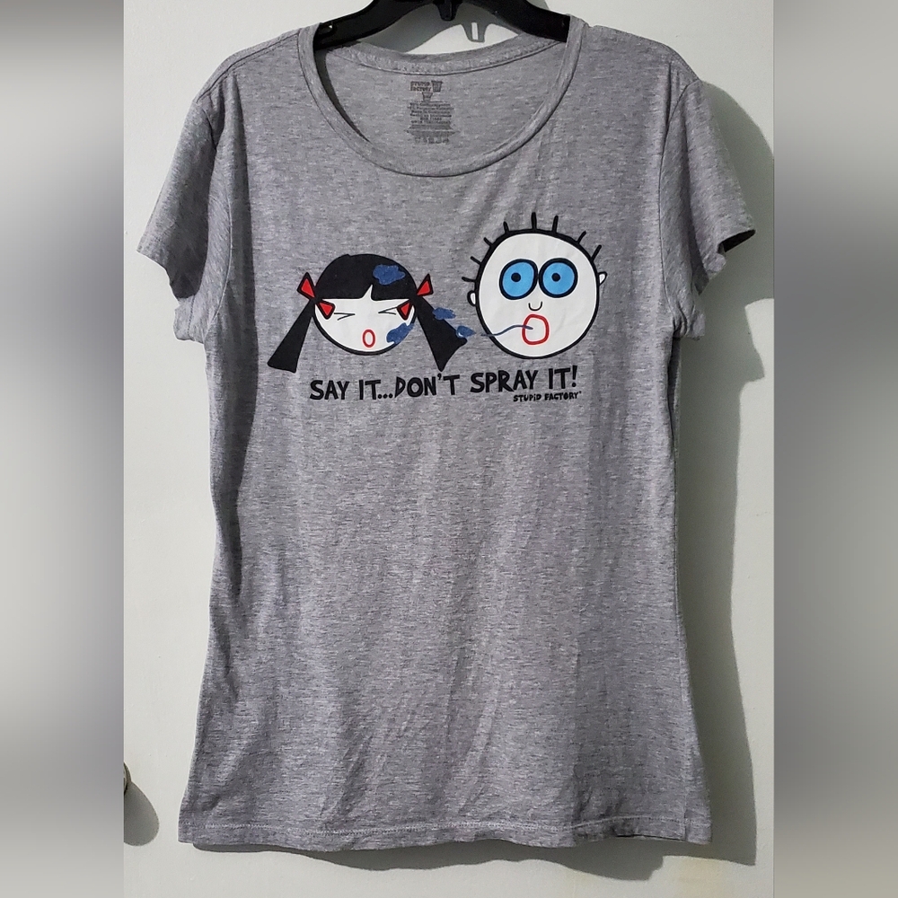 Stupid Factory juniors graphic tee. In very good use condition. No Flaws.